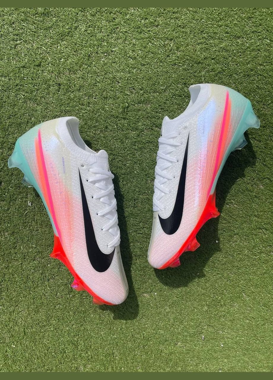 Белые футбольные бутсы mercurial vapor xvi elite fg No Brand