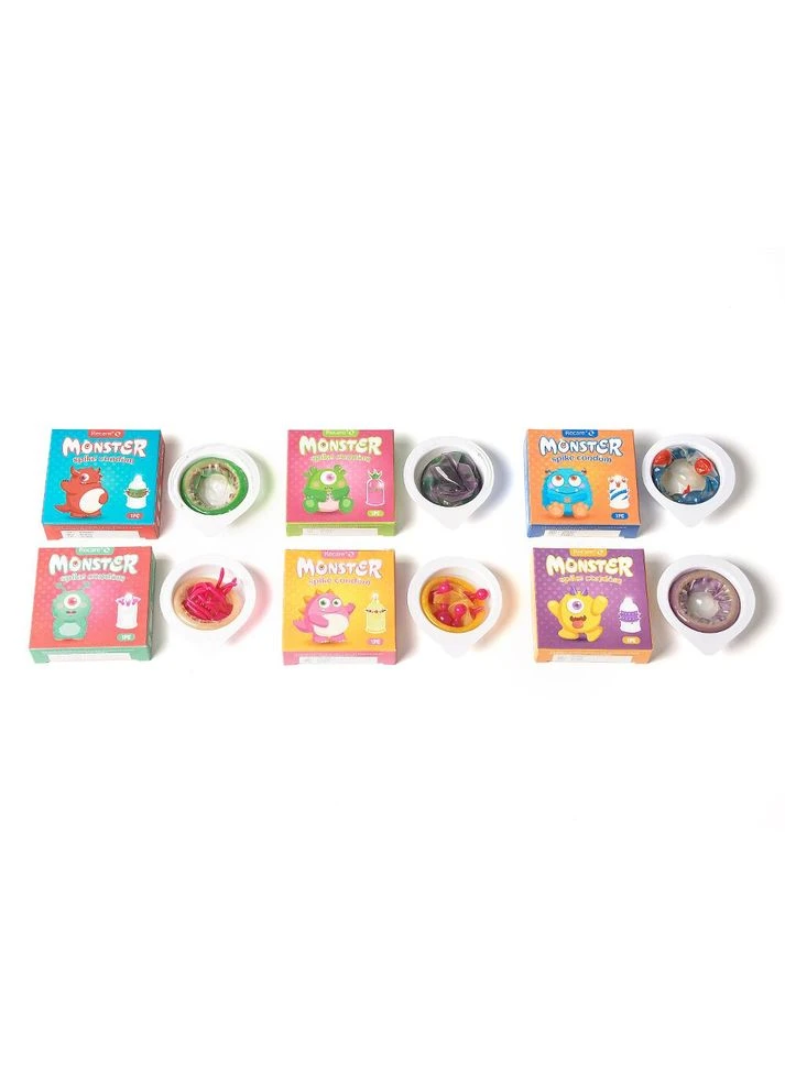 Blue Monster Spike Condom (с усиками и спиралью шипов) - CherryLove Recare (389902402)