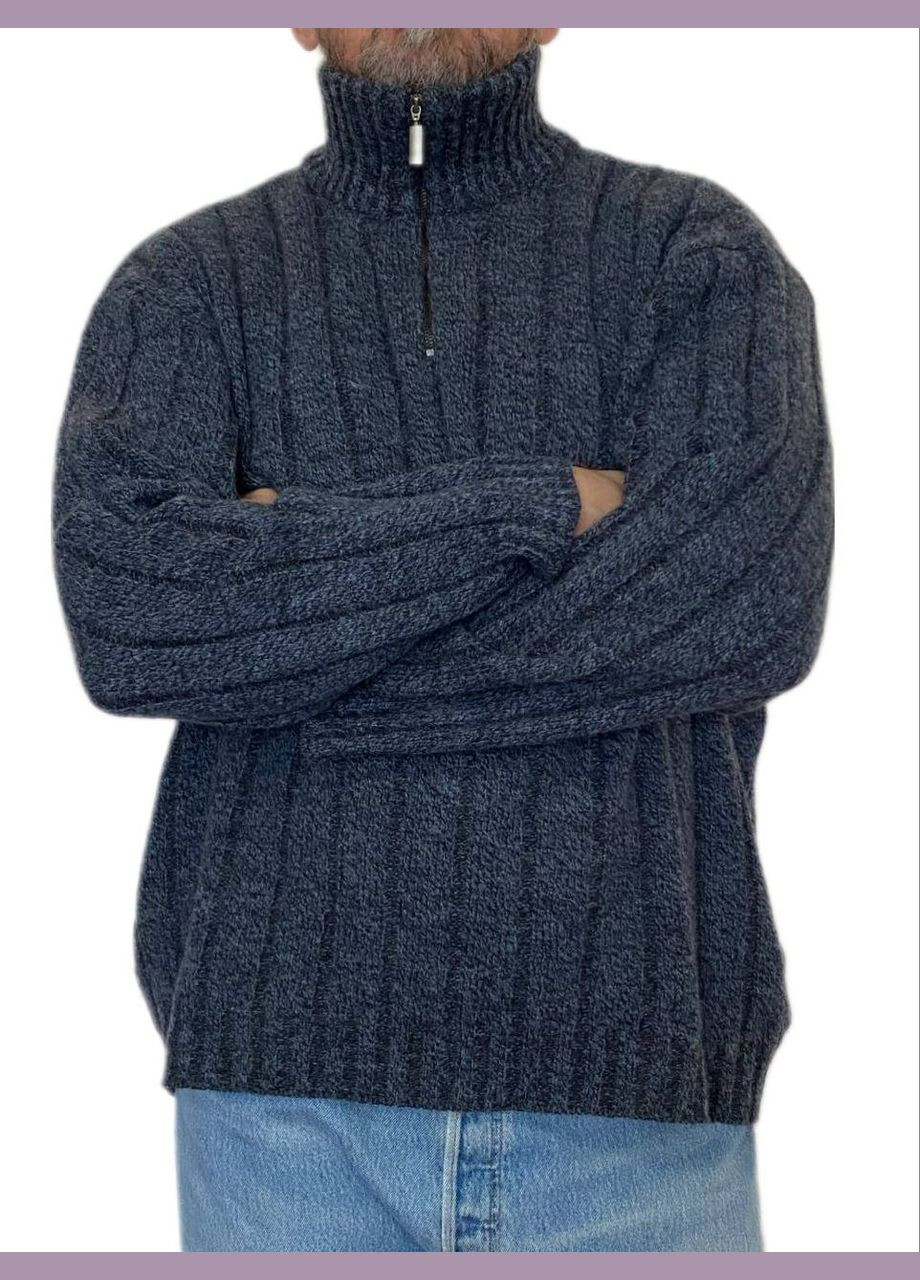 Комбинированный демисезонный свитер с молнией Berta Lucci