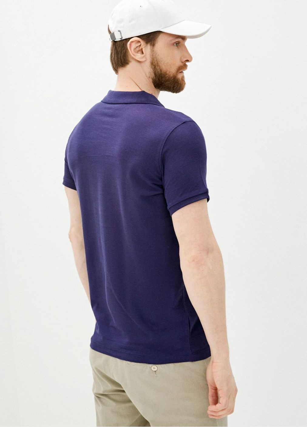 Чоловіча синя футболка-поло з логотипом Sport Richmond (327141909)