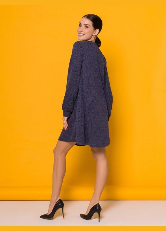 Синее платье 12991 синее ISSA PLUS однотонное