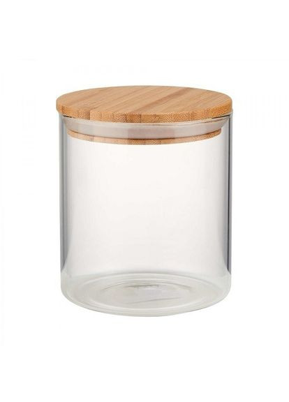 Банка с бамбуковой крышкой 750л 10*10см Home (329902195)