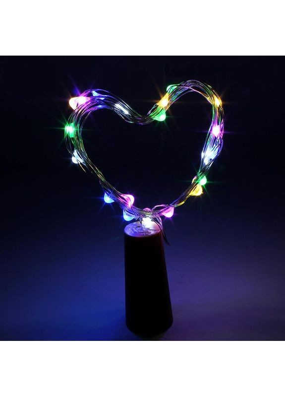 Светодиодная гирлянда (CW-GC-20L2BMC) пробка для бутылки на батарейках 20LED, 2м, 5шт/уп, цветная Colorway (370620109)