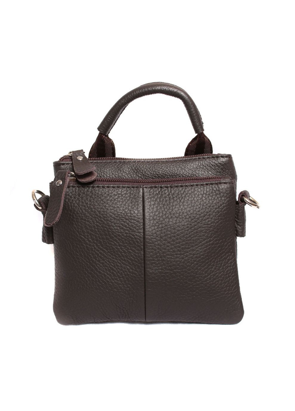 Мужская кожаная сумка 300144 коричневая No Brand (370848506)