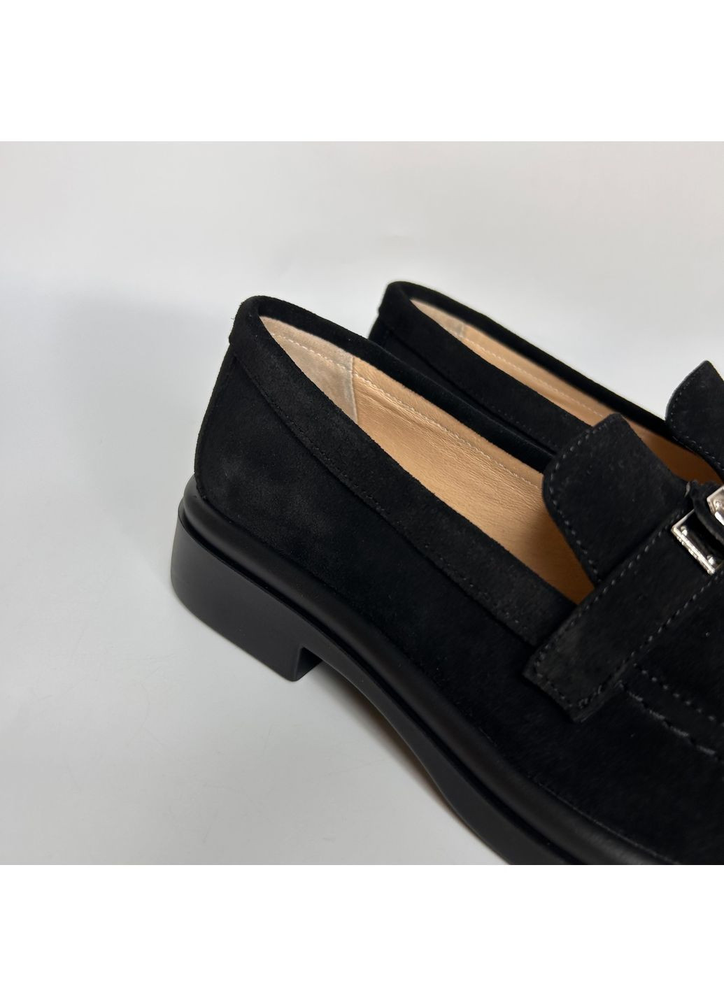 Danler Лоферы (р) Замша 0-1-1-436-1 черный з, украина — (351358504)