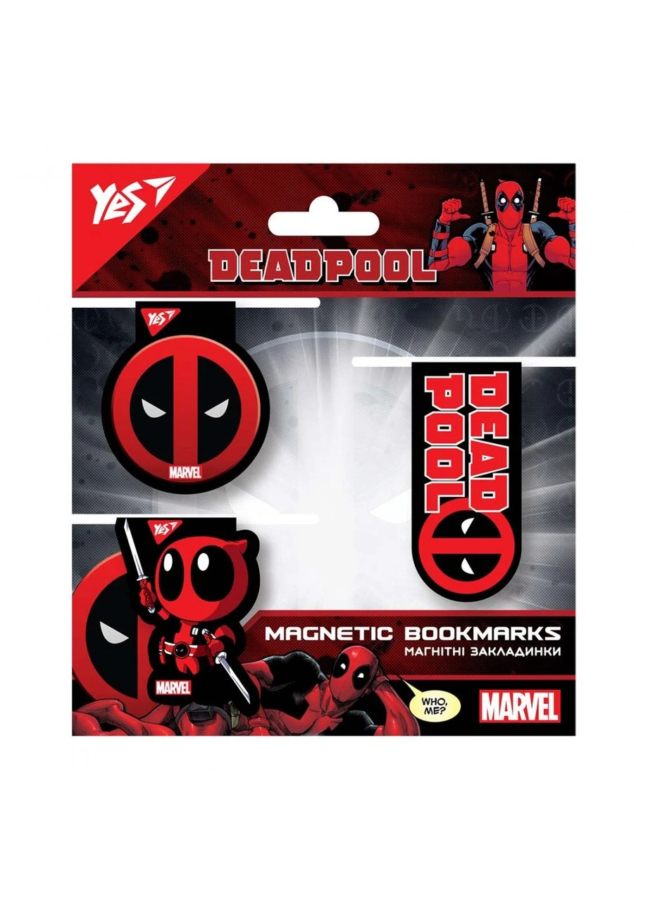 Закладка-магніт " " /707736/ Marvel.Deadpool, 3шт в уп. (1/10/500) Yes (393555932)