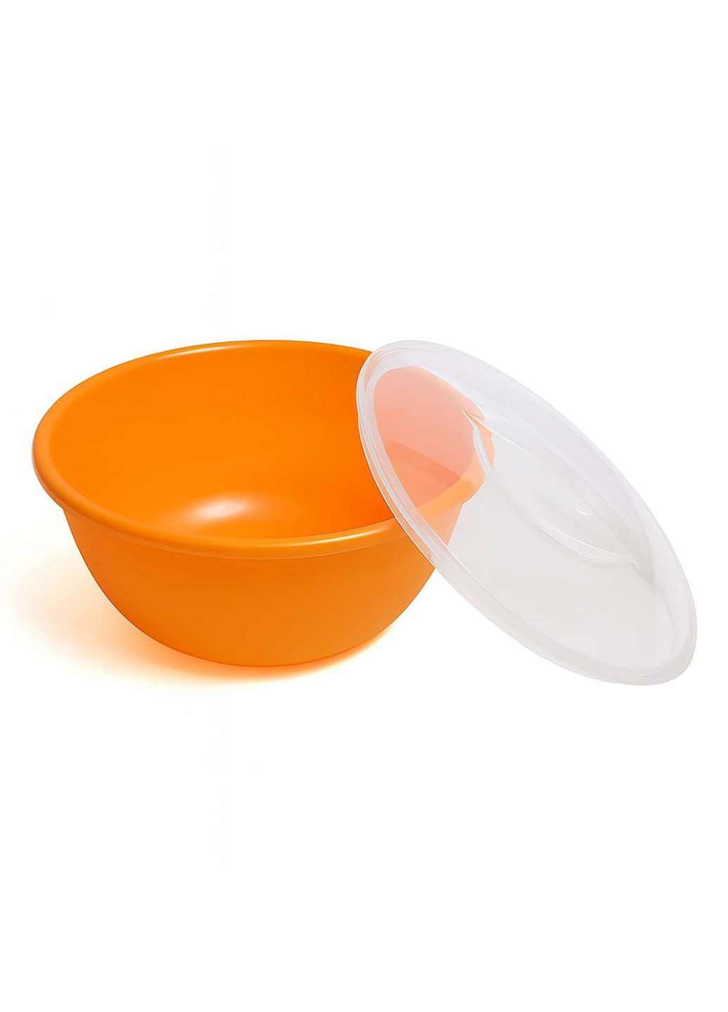 Миска кухонна глибока пластикова з кришкою Ø 24.6 см H 10.5 см 3 л МЕД (372019741)