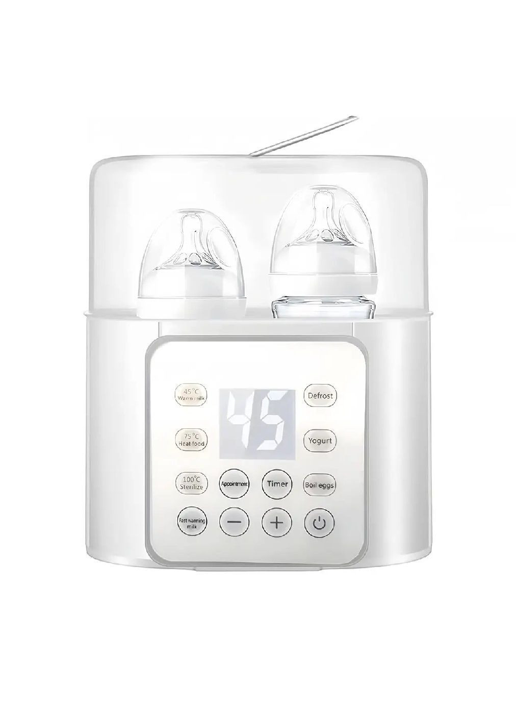 Подогреватель стерилизатор для детских бутылочек с таймером функцией разморозки стерилизации паром (482192-Prob) Белый Unbranded (371827182)