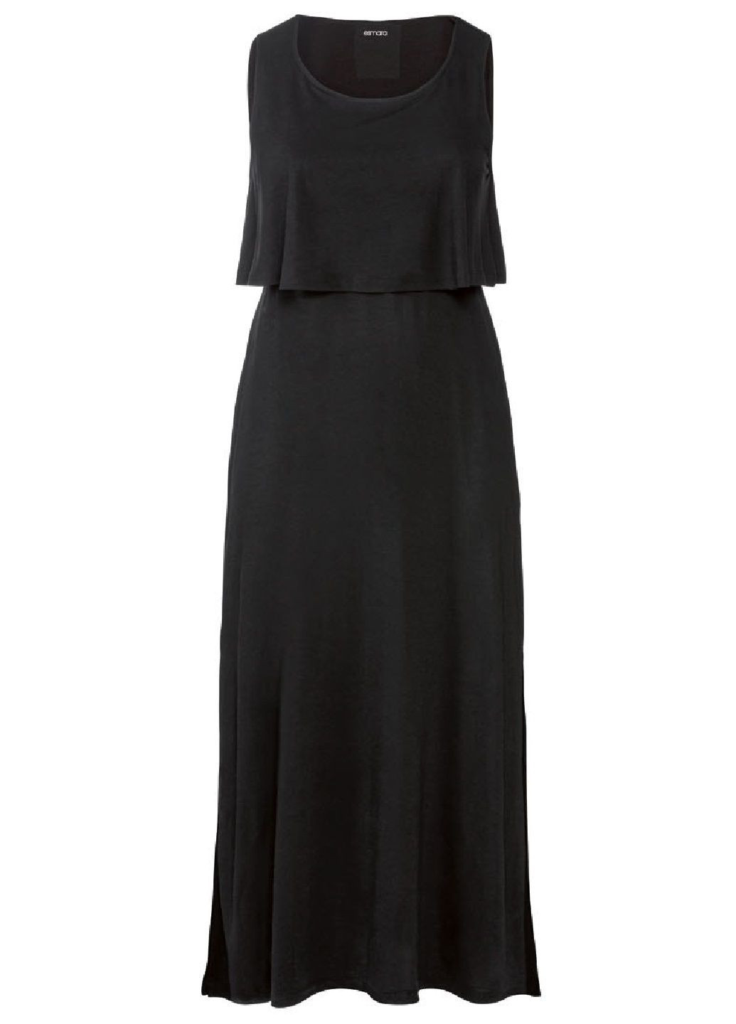 Черное кэжуал платье в греческом стиле Esmara однотонное