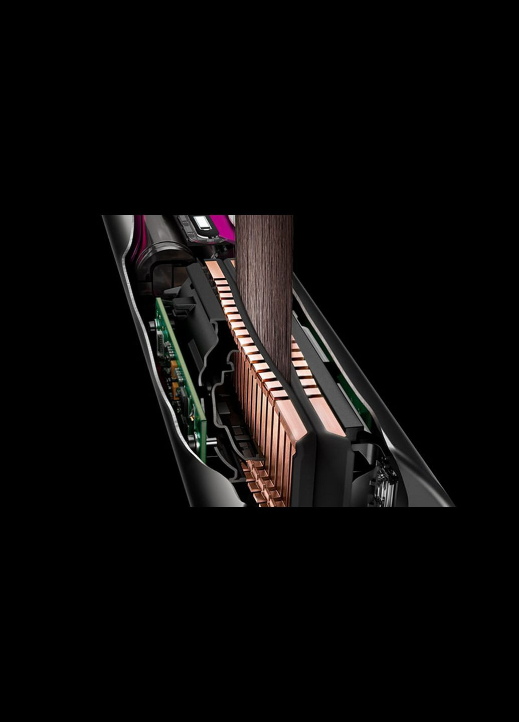 Выпрямитель для волос Corrale Professional Edition HS07 Black/Purple американская версия 110 вольт Dyson (298290601)