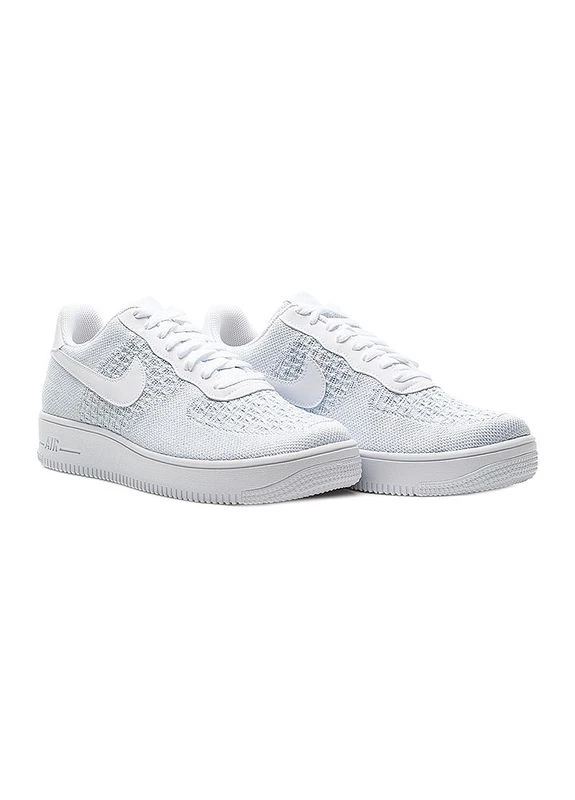 Білі кросівки air force 1 flyknit 2.0 av3042-100 всесезон Nike