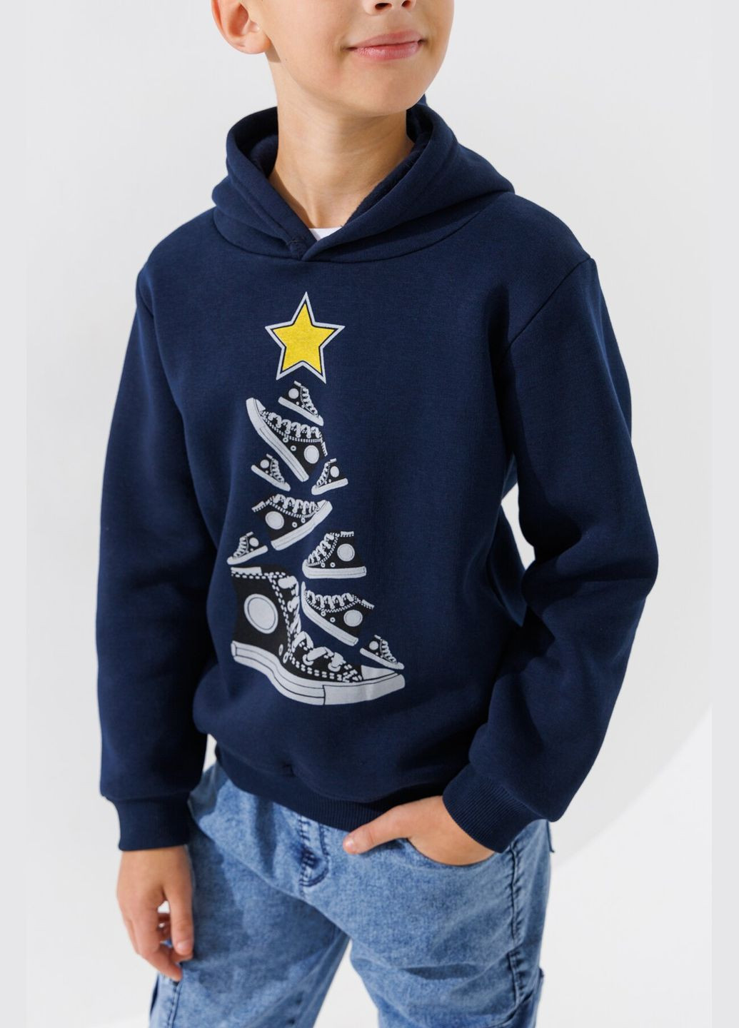 Худі з принтом дитячий 13198 134 см (NY) shop (2000990822222) Baby Show (357437175)