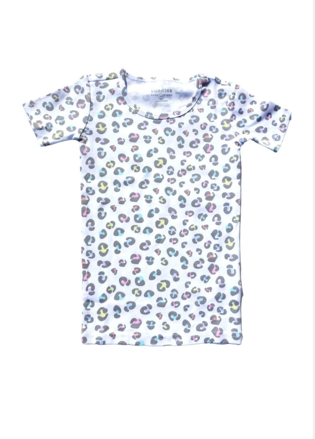 Комбінована всесезон піжама (футболка+шорти) для дівчинки з леопардовим принтом, 104-110 см The Children's Place