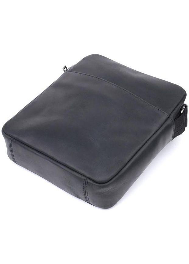 Сумка планшет через плечо мужская из натуральной кожи маленькая для документов и для телефона Черный 35800 Shvigel (337466271)