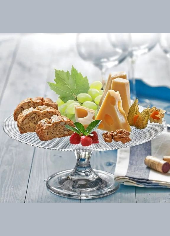 Скляне блюдо на ніжці 280 мм Патисерия Pasabahce (303209928)