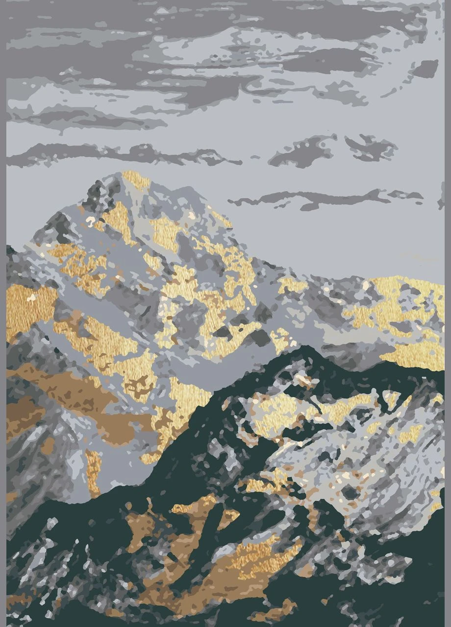 Картина за номерами Золотаві скелі 28x40 см (RB-0765) Riviera Blanca (303135692)