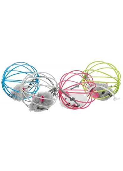 Игрушка Мяч с мышкой для кошек, d:6 см (плюш) Trixie (355252994)