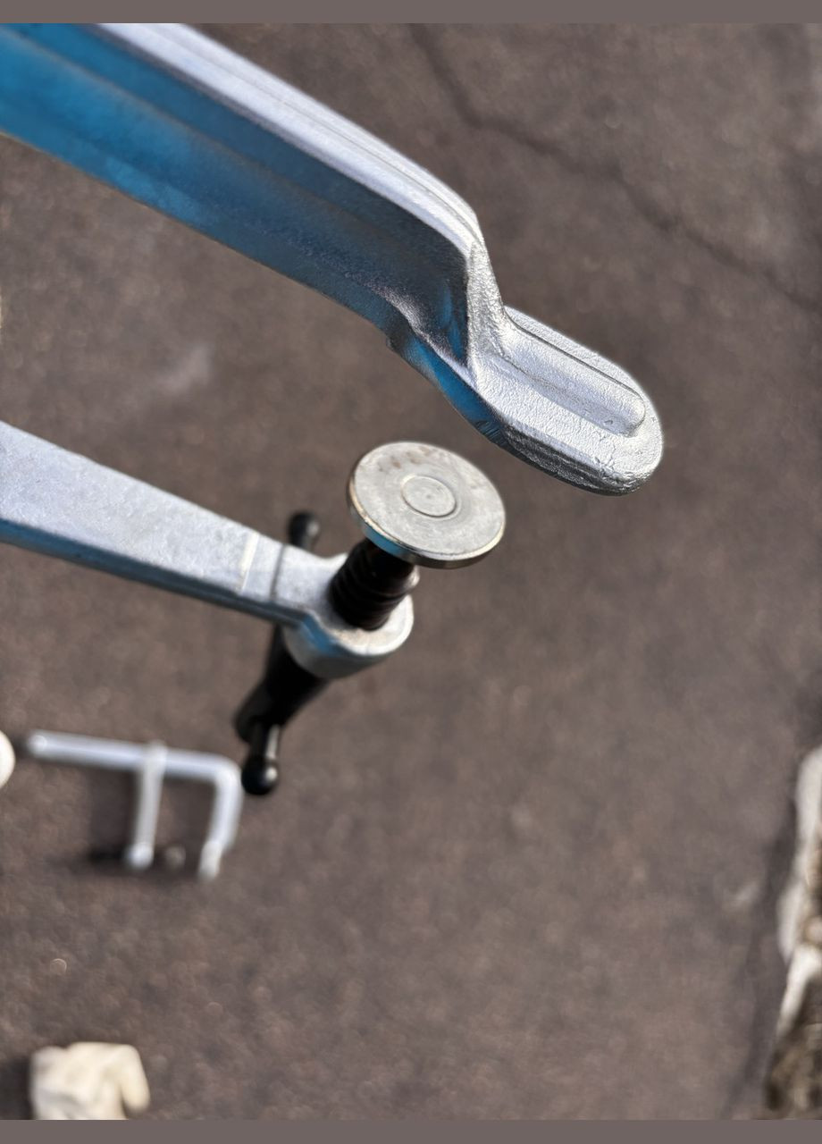 Струбцина F-образная винтовая, 400×120 мм, цельнометаллическая, для фиксации дерева и металла - Струбцины No Brand (368887435)