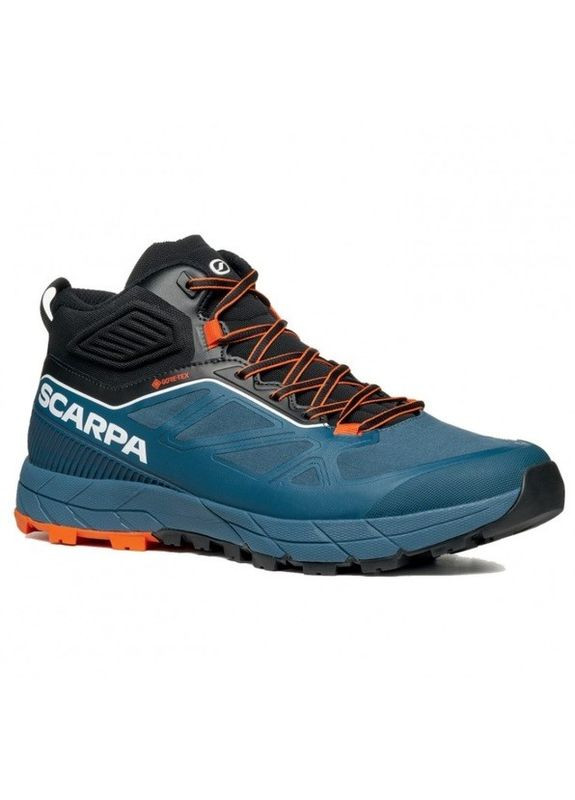 Цветные всесезонные кроссовки rapid mid gtx синий-оранжевый Scarpa