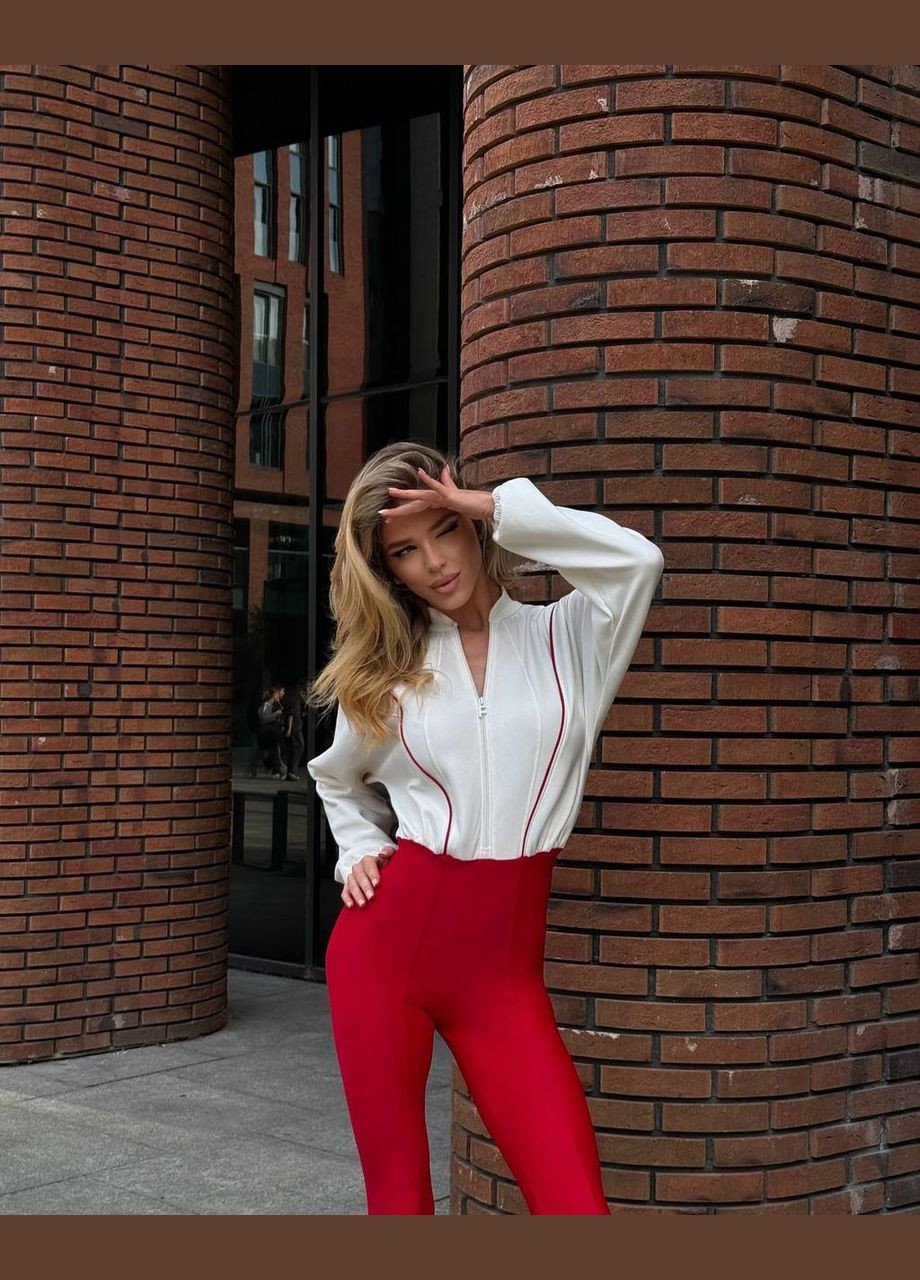 Комбінезон жіночий No Brand комбінезон-брюки червоний спортивний, повсякденний, кежуал, джинсовий