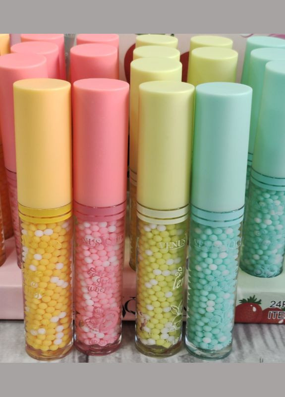 Набір блисків для губ Venus VQueen прозорих із фруктовим ароматом 4 шт (VQ 016) No Brand (367991326)