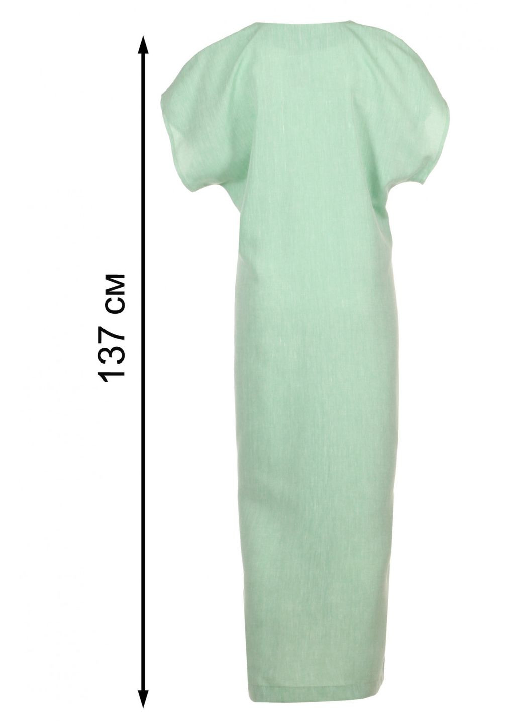 Светло-зеленое повседневный женское платье прямого кроя макси длины (ll229250047) LadyLike