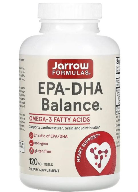 Риб'ячий жир баланс EPA-DHA Balance 120 капс Jarrow Formulas (357340290)