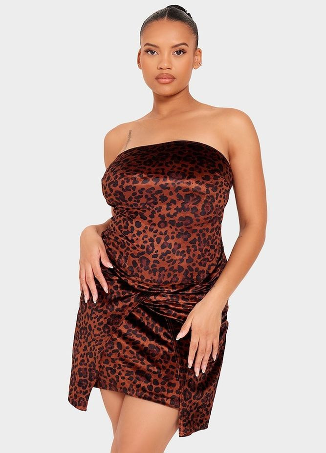 Комбинированное платье PrettyLittleThing