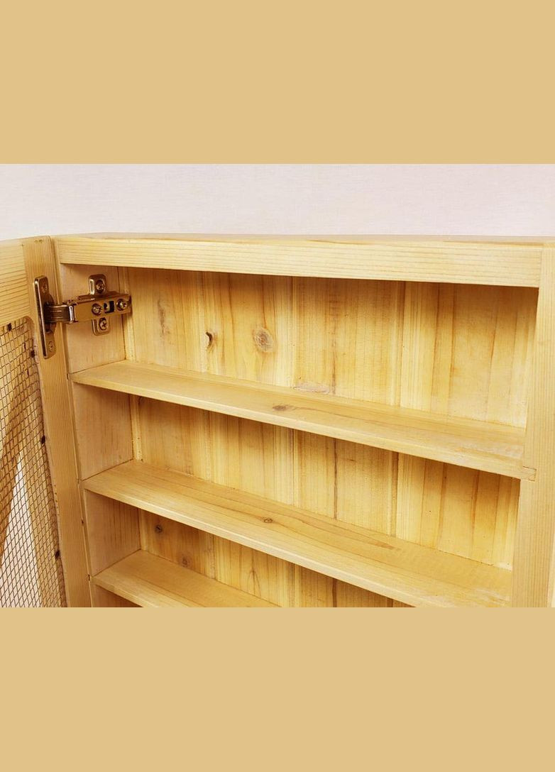 Настенный шкафчик для медикаментов из дерева Авиценна ваниль (АПТ-000102) No Brand (328909427)