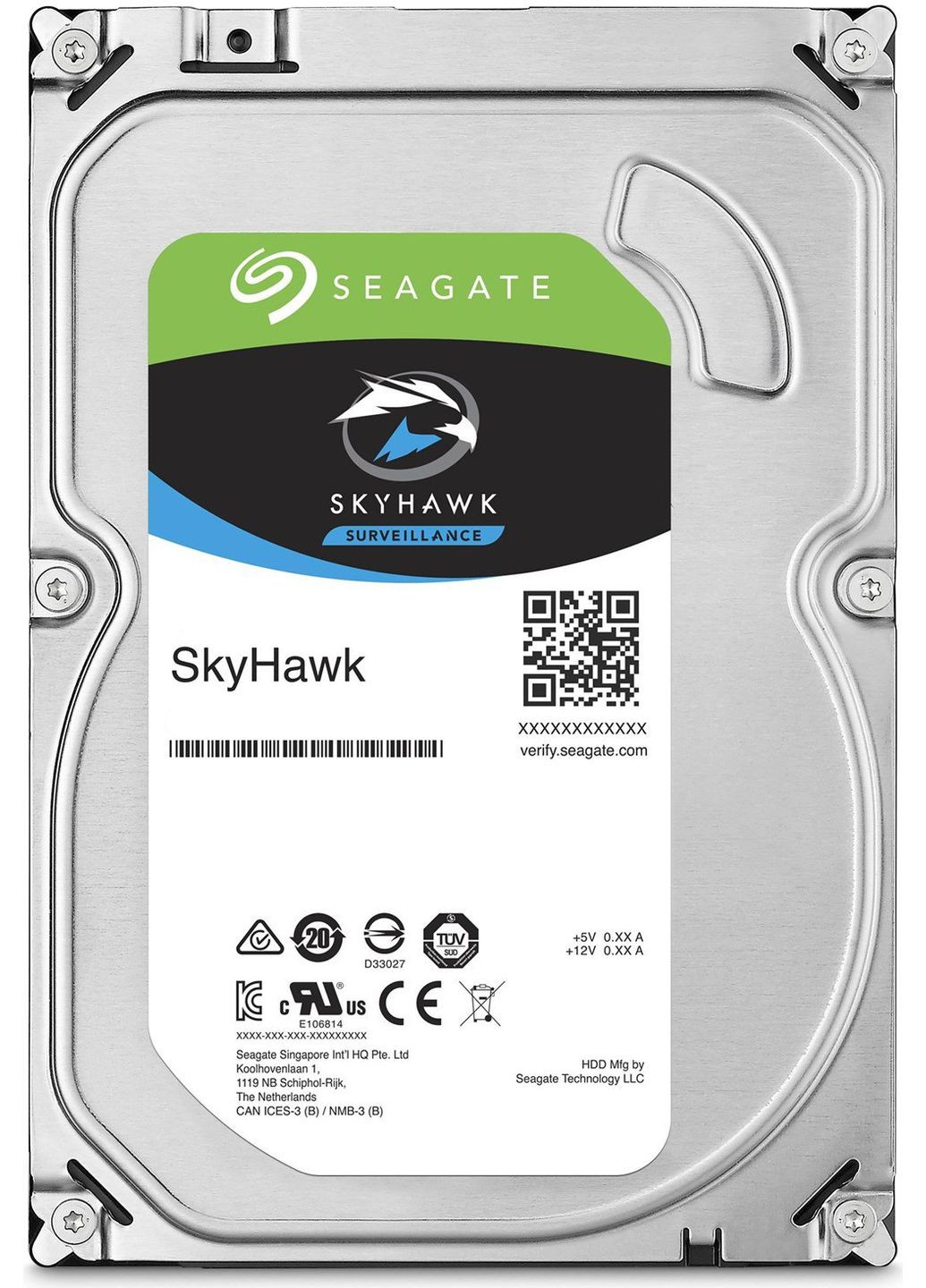 Жорсткий диск 4TB 3.5` 256MB SATA SkyHawk Seagate (314746318)