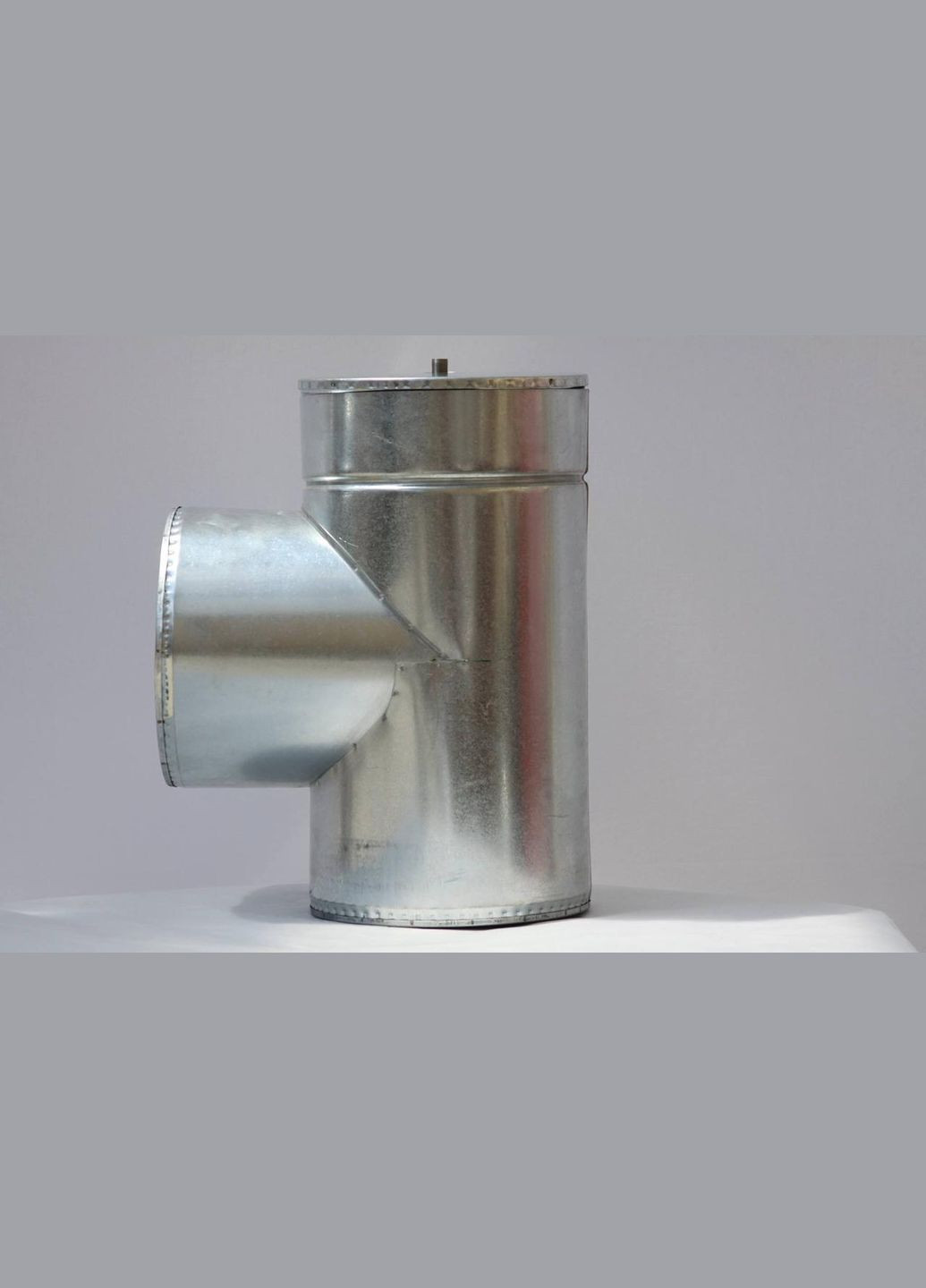 Тройник для дымохода утепленный ф220/280 нерж/оцинк 87гр (сендвич) Комінвент (317295780)