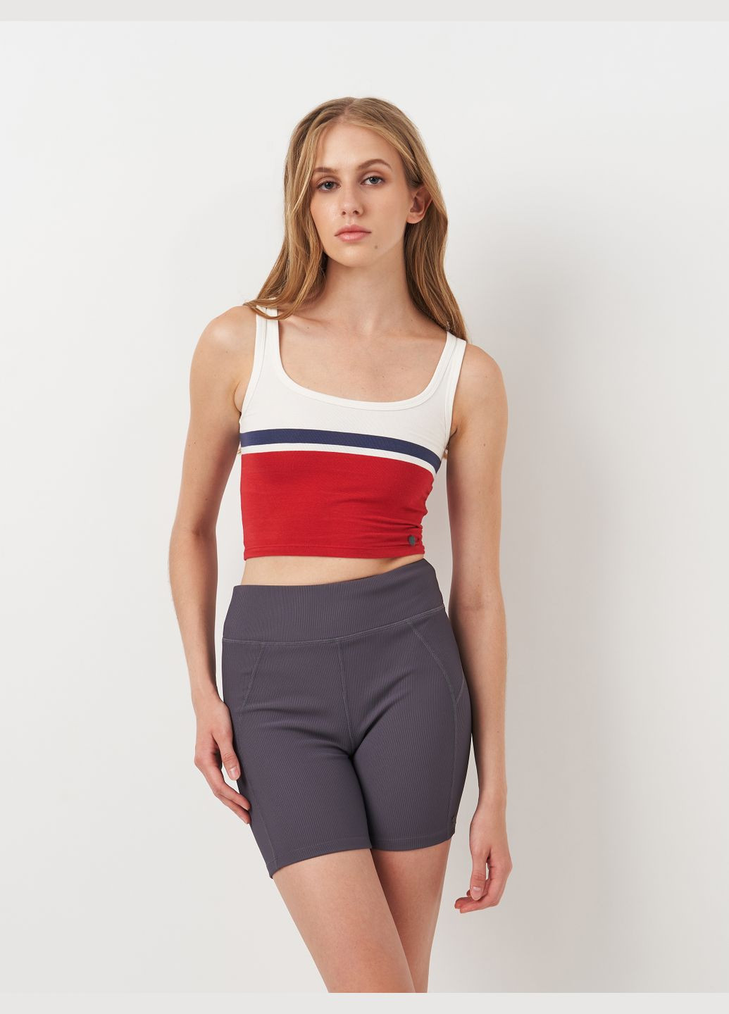 Кроп топ из хлопка Pull & Bear (301378147)