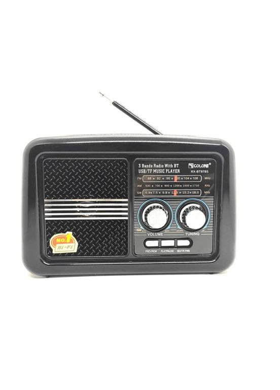 Радіоприймач акумуляторний Bluetooth колонка із сонячною панеллю Golon RX-BT978S Solar (329870822)