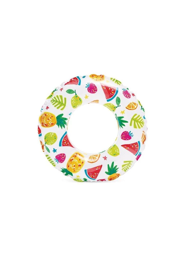 Надувной детский круг для плавания Lively Print Swim Ring 59241 диаметр 61 см Intex (389895922)