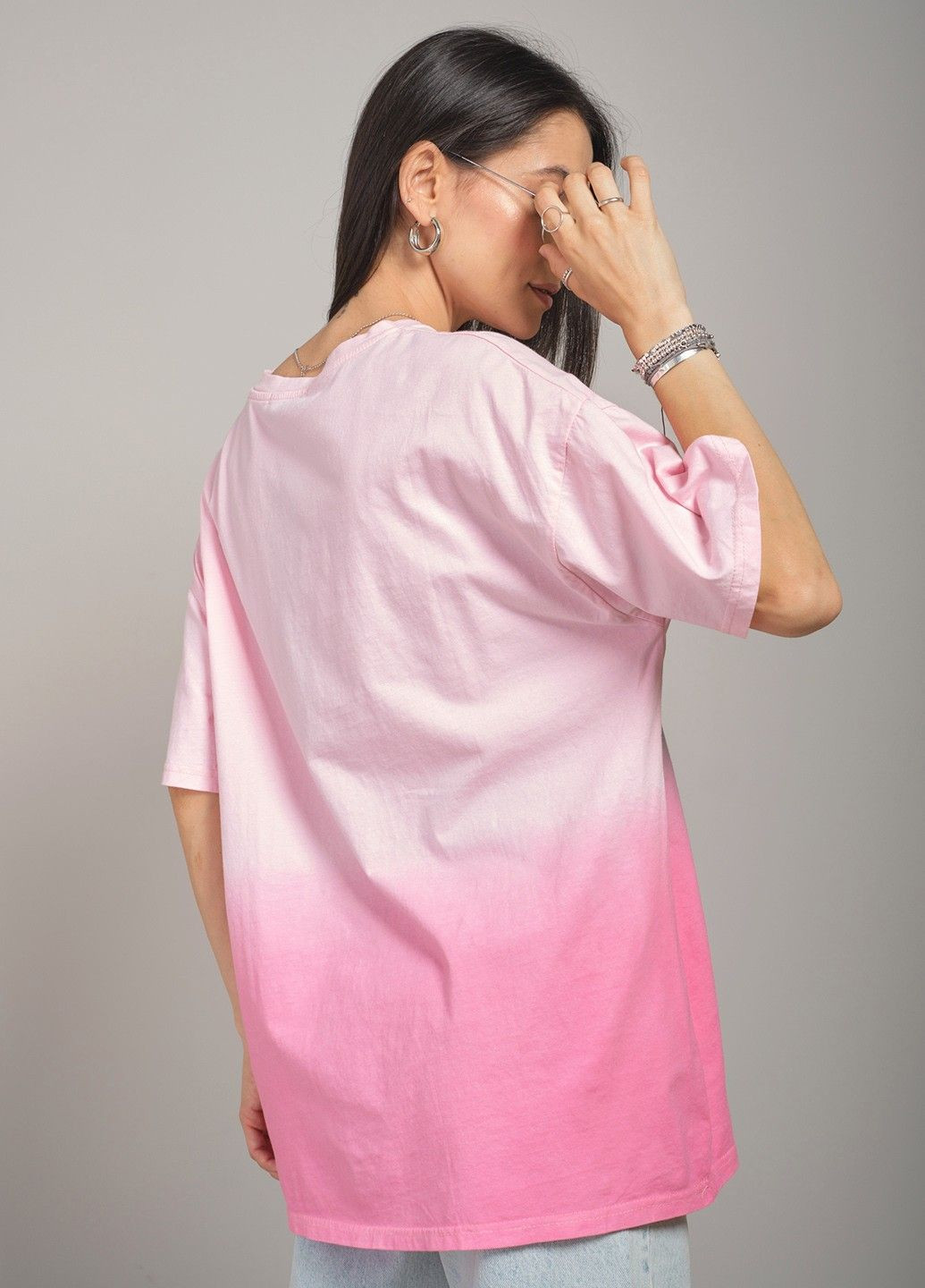 Футболка жіноча рожева з принтом 343986 Power - (296984400)