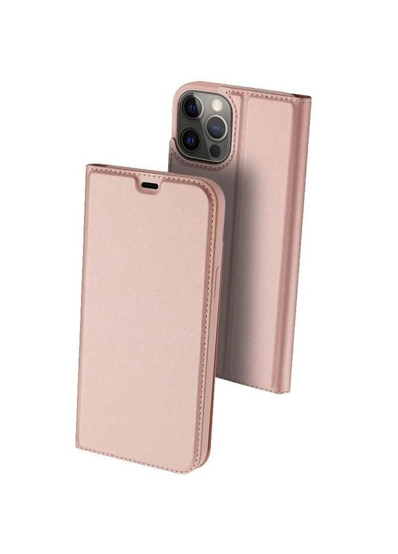 Чехол книжка с карманом для визиток для Apple iPhone 13 Pro Max (6.7") Бледно розовый Dux Ducis (372163153)