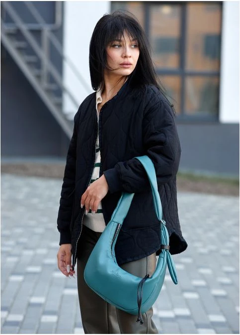 Жіноча сумка Хобо з екошкіри Мурена (983030813) Sambag (360965574)