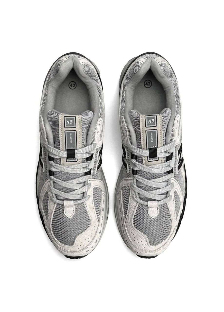Світло-сірі Осінні кросівки чоловічі new balance light grey black No Brand 1906R