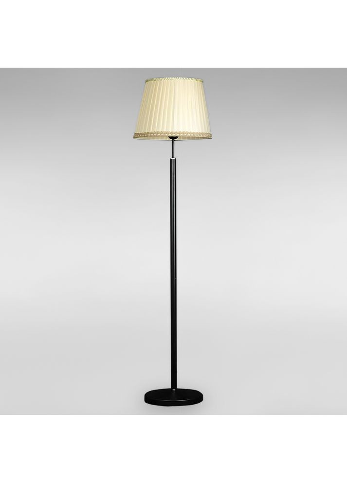 Торшер напольный с абажуром SWT-18410/BASE+SHADE BK H1450*D350 черный плафон белый Light House (379924967)