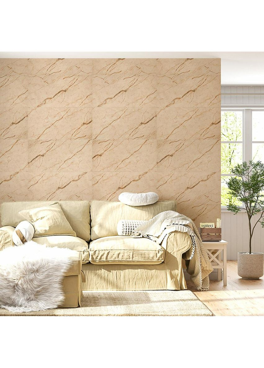 Самоклеюча вінілова плитка 600х300х1,5мм Благородний мармур, ціна за 1 шт. (СВП-101) Глянець SW-00000291 Sticker Wall (353967644)