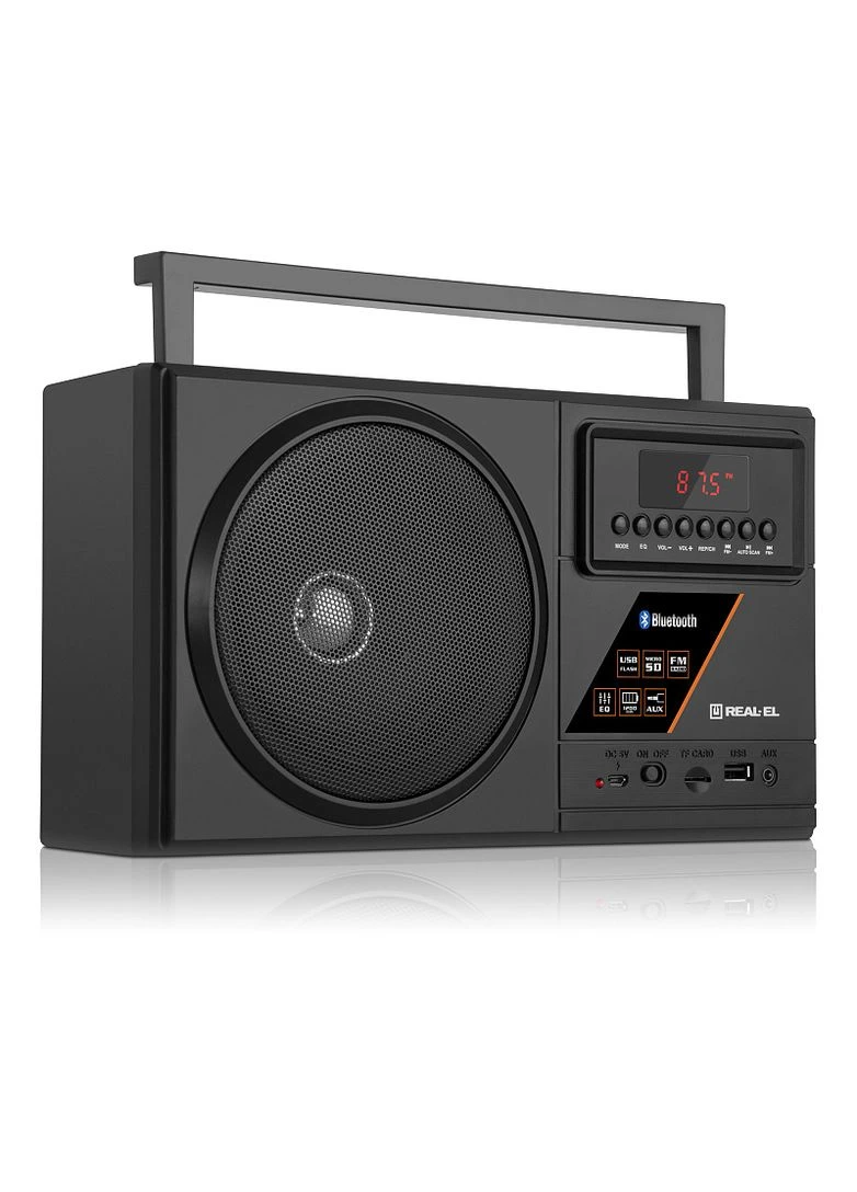 Портативний радіоприймач X-700 black refurbished Real-El (333824435)