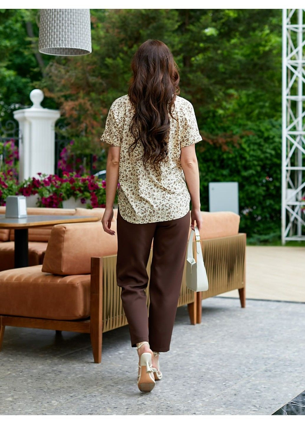 Бежевая рубашка DIA COSA