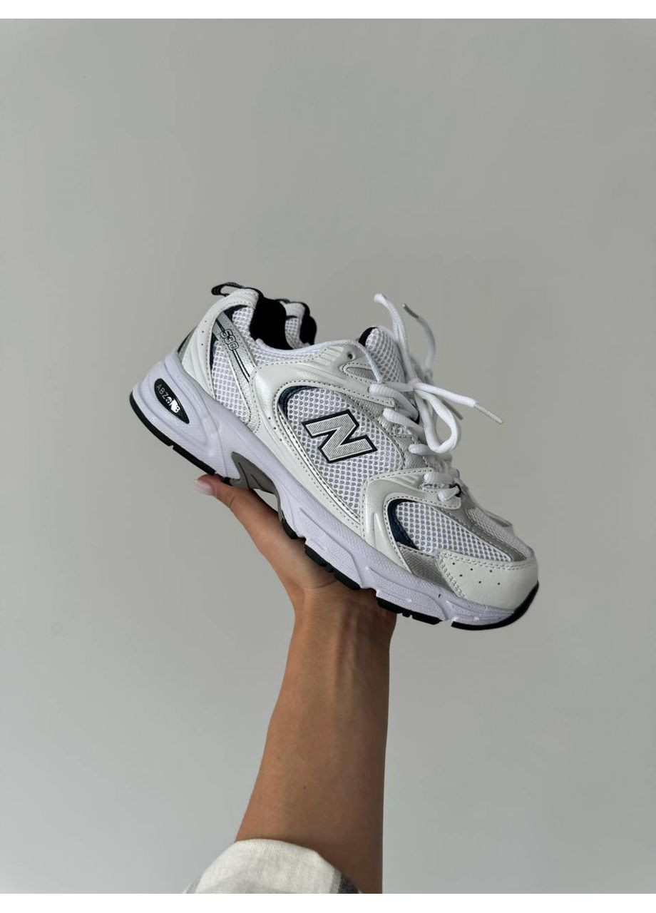 Кроссовки женские New Balance 530 White Silver Navy MR530SG Нью Беланс 530 белые демисезоны (366196771)