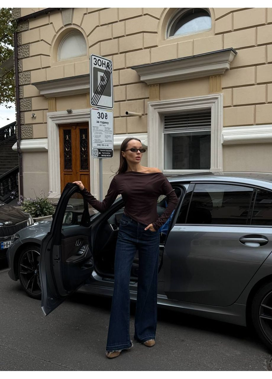 Лонгслів жіночий з відкритим плечем Style Point (368152919)