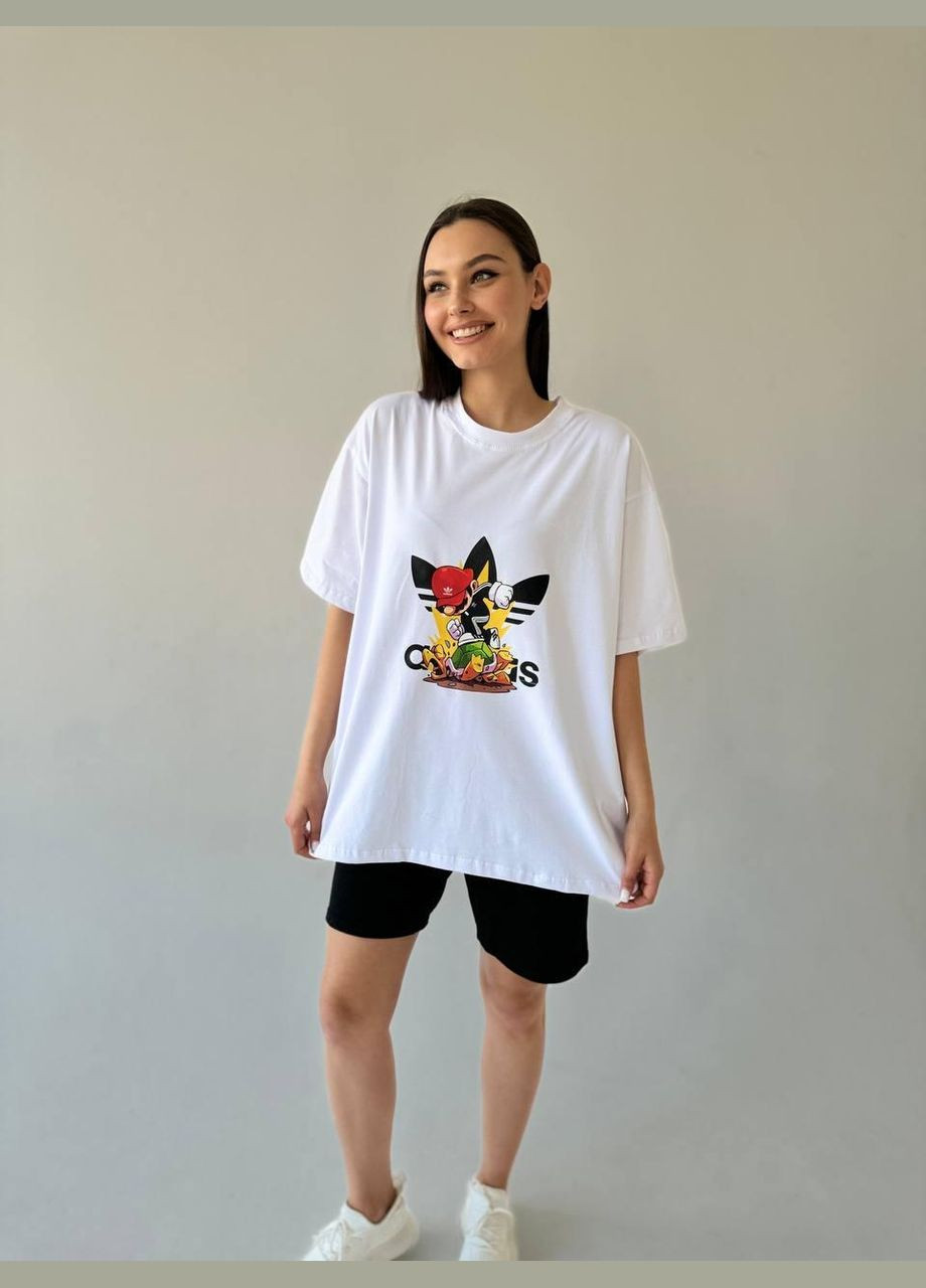 Легка літня оверсайз футболка з лого Vakko (294560337)