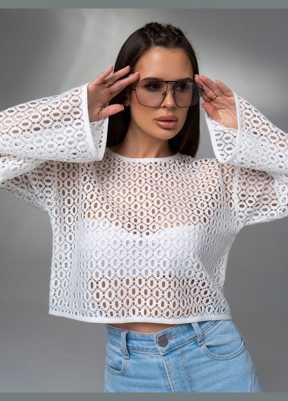 Лонгслив 14624 белый ISSA PLUS (301419701)