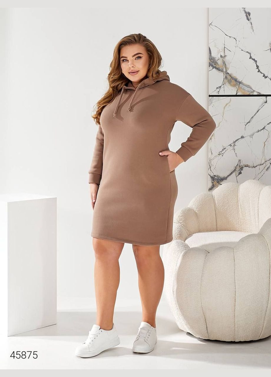 Бежевое повседневный платье женское Liton