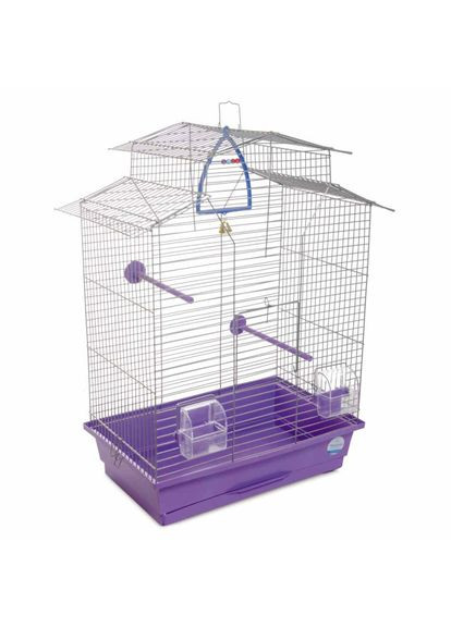 Клітка Ізабель 2 для дрібних декоративних птахів фіолетова 44x27x65 см🦜 Природа (356568074)