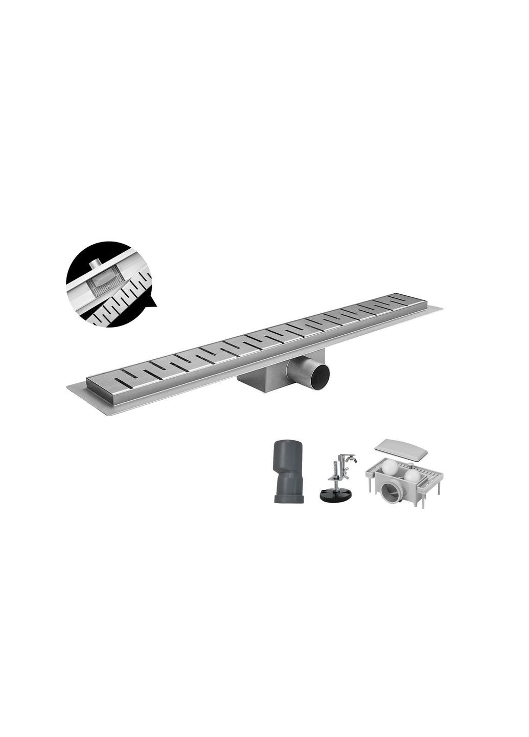 Душовий трап з нержавіючої сталі SUS304 FD05-70x500 (AC0708) KOER (307496622)