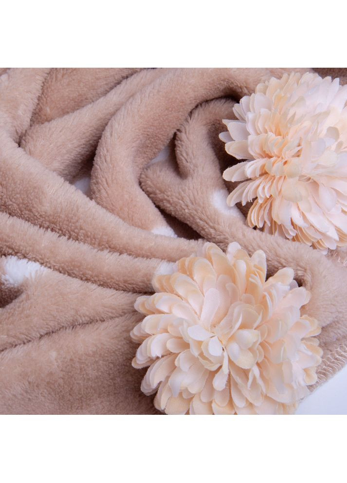 Тканина махрова Велсофт 140 см 280 г/м2 для халатів, піжам, пледів і покривал супер м'яка горошок IDEIA (349809096)